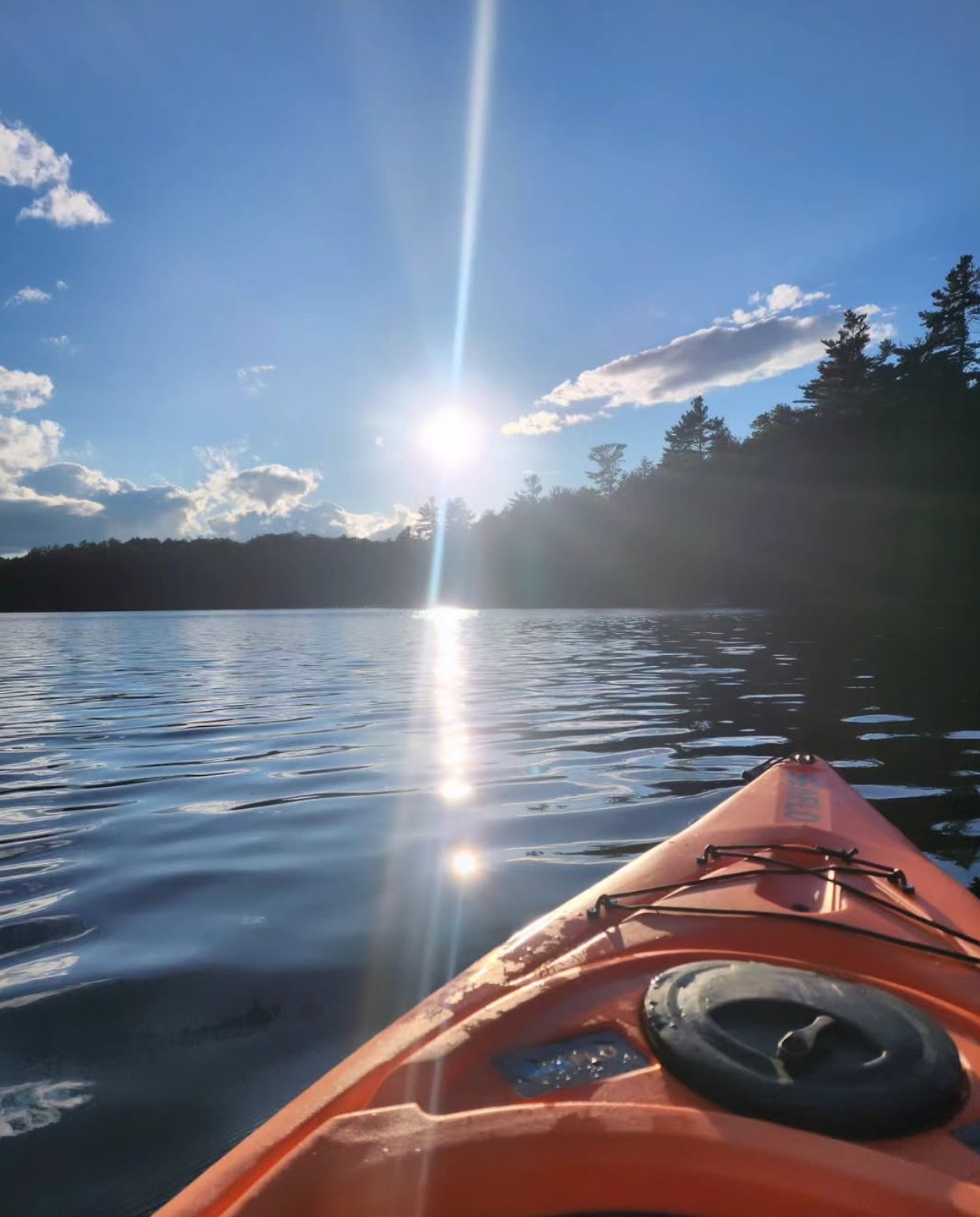 Kayaking on Burdock Lake