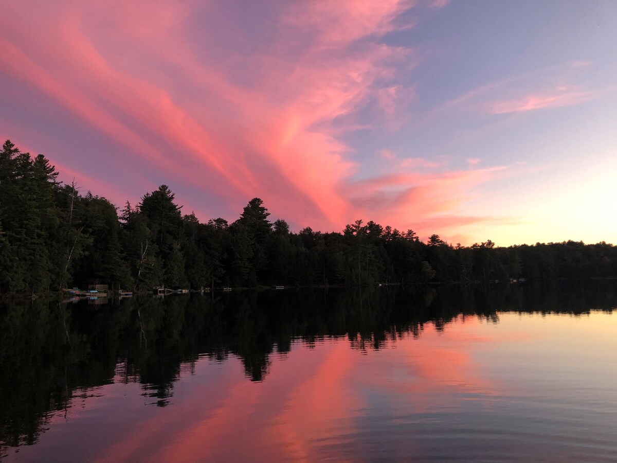 Sunset over Burdock Lake